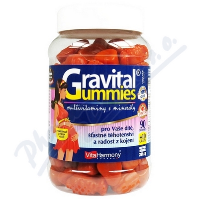 VitaHarmony Gravital Gummies 90+10 gummies zdarma