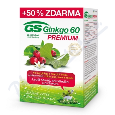 GS Ginkgo 60 Premium tbl.60+30