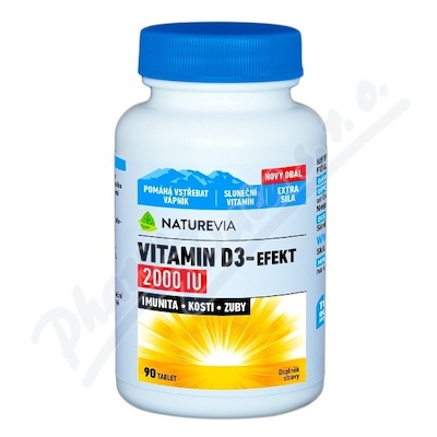 Swiss NatureVia Vitamin D3 Efekt 2000IU 90 tabliet