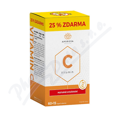 APOROSA Vitamin C 700mg post.uvolňování cps.60+15