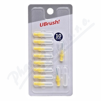 UBrush! mezizubní kartáček 0.6mm žlutý 10ks