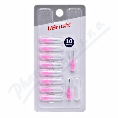 UBrush! mezizubní kartáček 0.7mm růžový 10ks