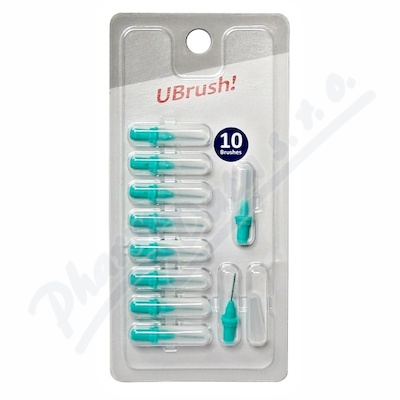 UBrush! mezizubní kartáček 0.9mm zelený 10ks