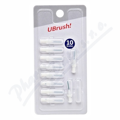 UBrush! mezizubní kartáček 1.0mm bílý 10ks